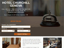 Tablet Screenshot of hotelchurchillgeneva.com